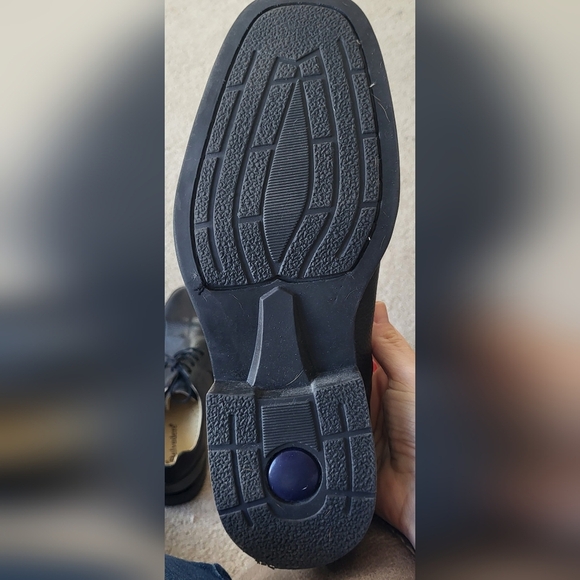 Studio Belvedere Bay Bridge Men's Size 11D Black Leather Split Toe Oxford Shoes - Picture 10 of 11